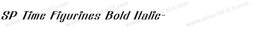 SP Time Figurines Bold Italic字体转换
